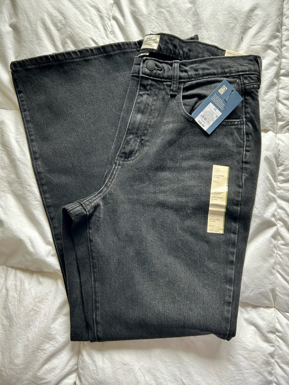 Universal Thread Women's Black Wide Leg Flare Jeans